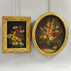 Two Framed Floral Scenes