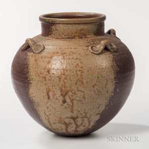 Michael Marcus Yakishime Studio Pottery Fresh Water Jar