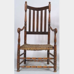 Turned Maple Banister-back Armchair
