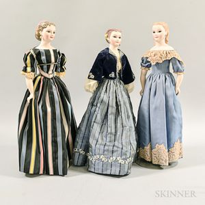 Three 18-inch Martha Thompson "Little Women" Dolls. 