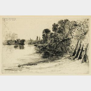 Sir Francis Seymour Haden (British, 1818-1910) Brentford Ferry