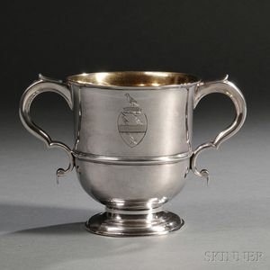 Georgian Channel Islands Silver Porringer or Loving Cup