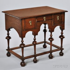 William and Mary-style Oak Dressing Table