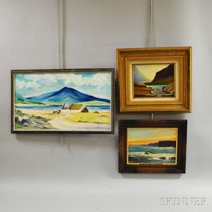 Three Framed Oil Paintings