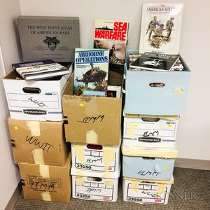 Ten Boxes of Mostly 20th Century Warfare Books