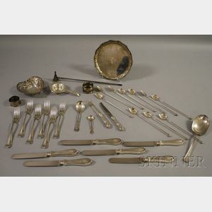 Set of Silver Flatware and Table Items