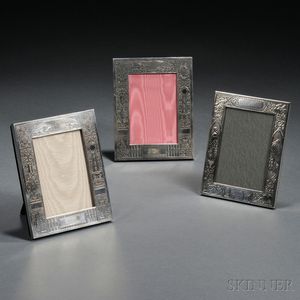 Three American Sterling Silver Children's Frames