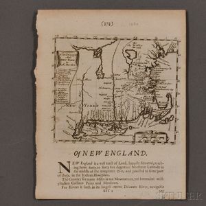 Early New England, Three Maps.