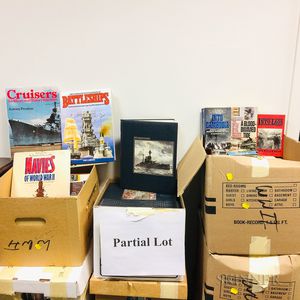 Nine Boxes of Mostly 20th Century Warfare Books