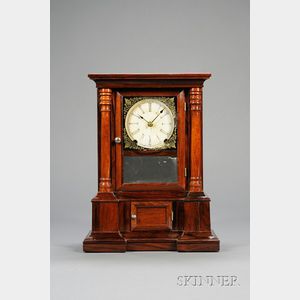 Rosewood "London" 30-Day Fusee Shelf Clock by Atkins Clock Company