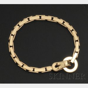 18kt Gold "Agrafe" Bracelet, Cartier, Paris