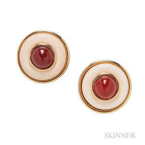 18kt Gold and Ruby Earclips, Tiffany & Co.