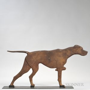 Cast Iron Pointer Dog Figure