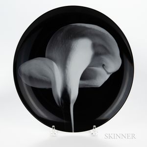Robert Mapplethorpe (1946-1989) "Calla Lily 1984" Plate for Swid Powell