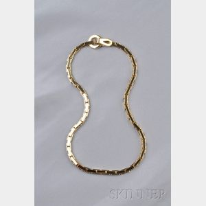 18kt Gold "Agrafe" Necklace, Cartier, Paris