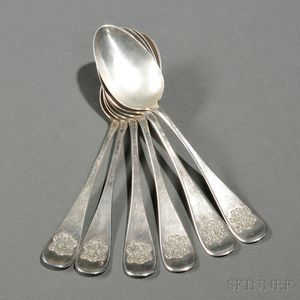 Six Tiffany & Co. Sterling Silver Tablespoons