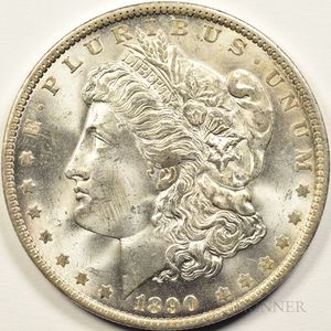 1890-O Morgan Dollar, MS-65