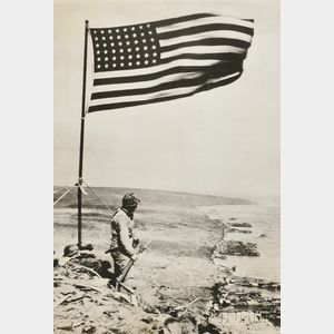 Three World War II Photographs: Obie Newcomb (American, 20th Century),The Marines Go In , Tarawa, Gilbert Islands