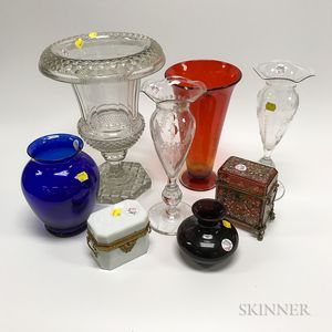 Eight Glass Vessels