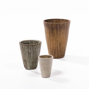 Three Arne Bang (1901-1983) Ceramic Vases