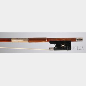 French Silver-mounted Violin Bow