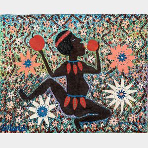Gerard Fortune (Haitian, c. 1925-2019) Dancing Native