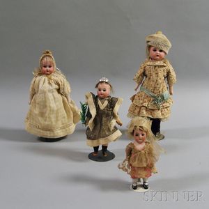 Four Small Dolls