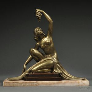C. Levy Art Deco Bronze Figure