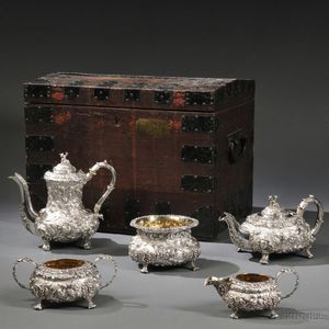 Five-piece Victorian Sterling Silver Tea and Coffee Service