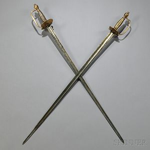 Two British Pattern 1796 Infantry Officer's Swords