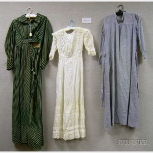 Eight Early 20th Century Cotton/Linen Dresses