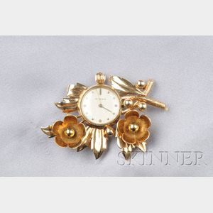 14kt Gold Watch Brooch, Tiffany & Co.