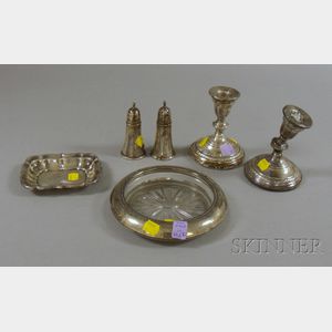 Six Assorted Sterling Silver Table Items