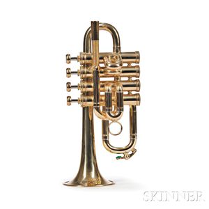 French Piccolo Trumpet, Henri Selmer, Paris, 4 Valve