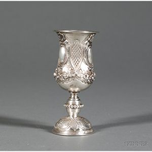 German Baroque-style Silver Kiddush Cup
