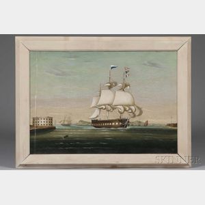 Thomas Chambers (New York/England, 1808-1869) New York Harbor