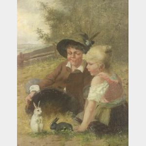 Johann Carl Rossler (German, 1775-1845) Pets