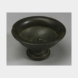 Carved Steatite Pedestal Bowl