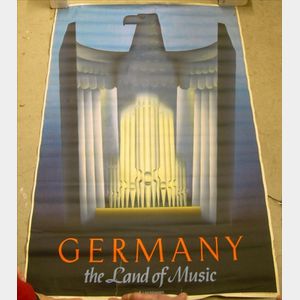 Approximately Eighteen German Travel Posters