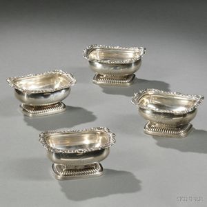 Four George III Sterling Silver Salts