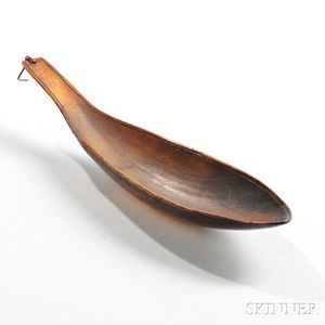 Eskimo Carved Sheep Horn Spoon