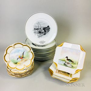 Twenty Porcelain Bird Plates