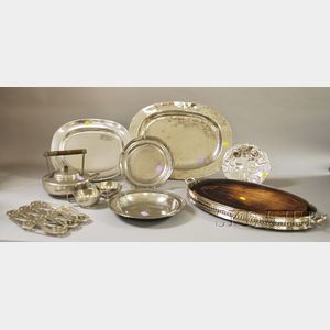 Seven Silver Plated and Pewter Items