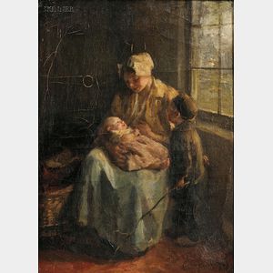 Albert Neuhuys (Dutch, 1844-1914) A Mother's Love
