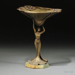 Art Nouveau Bronze Tazza