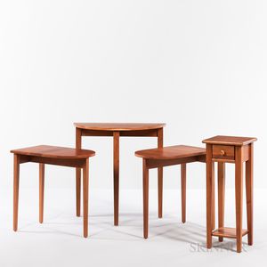 Four Chilton Furniture Cherry Side Tables