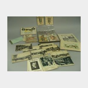 Lot of Assorted Lithograph Trade Cards, Greeting Cards and Ephemera.