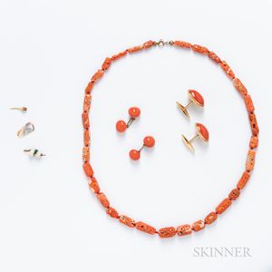 Group of Coral Jewelry