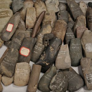Approximately Fifty-five Prehistoric Stone Artifacts