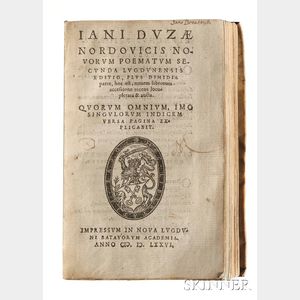Dousa, Janus (1645-1604) Novorum Poematum Secunda